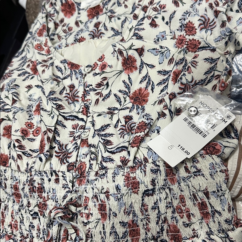 Treasure & Bond Nordstrom Smocked Waist Maxi Dress NWT Size S - Picture 6 of 6